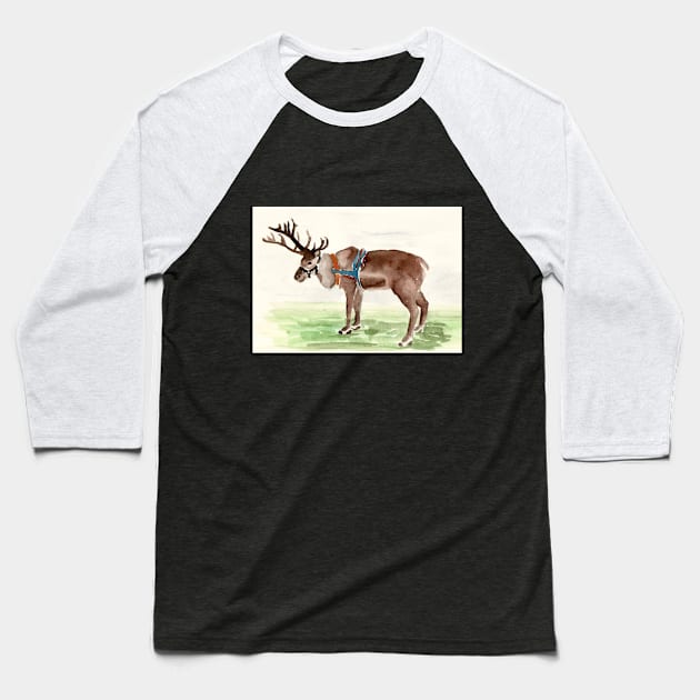 reindeer Baseball T-Shirt by svenj-creates